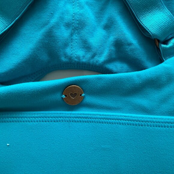 Love Fitness Apparel Teal Impact Sports Bra - Size XS - Picture 4 of 6